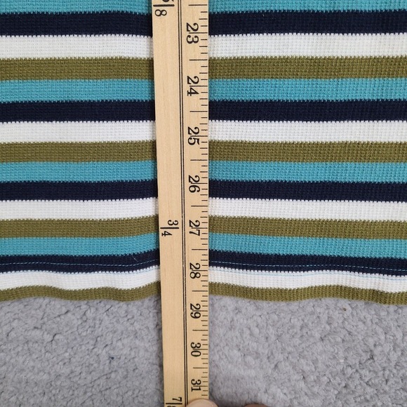 Sean Jean T-Shirt Mens XL Striped Thermal Waffle V Neck Short Sleeve Cotton - Picture 13 of 13